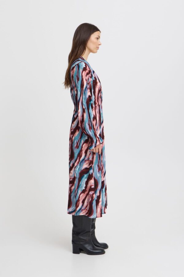 Hevazi Printed Dress Multi Wave - Image 3