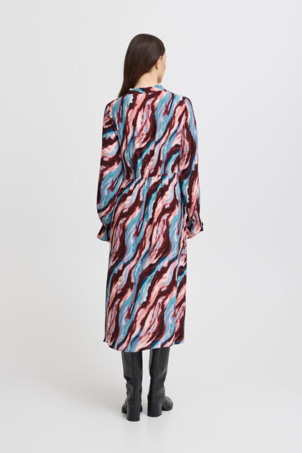 Hevazi Printed Dress Multi Wave - Image 4