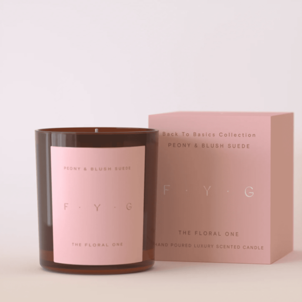 Peony & Blush Suede Candle