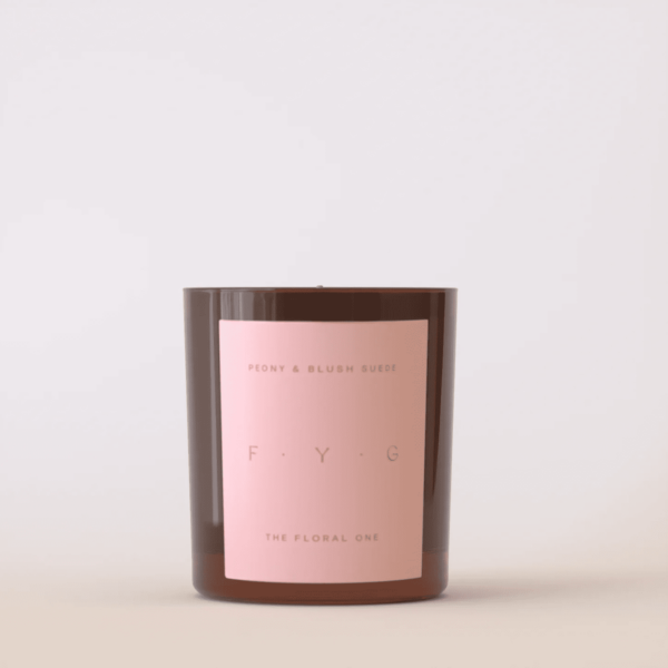 Peony & Blush Suede Candle - Image 2