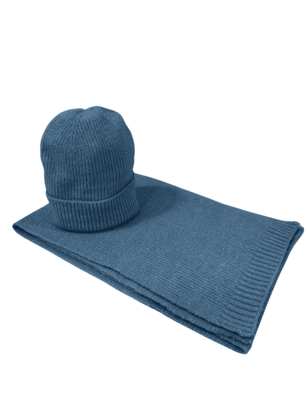 Ivo Hat & Scarf Set Azure Blue