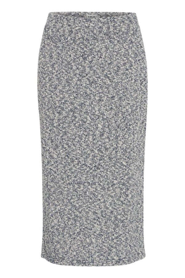 Novella Knit Skirt Blue/Cream