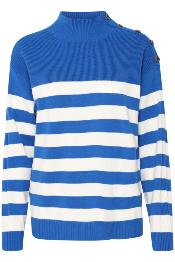 Boston Stripe Blue Knit