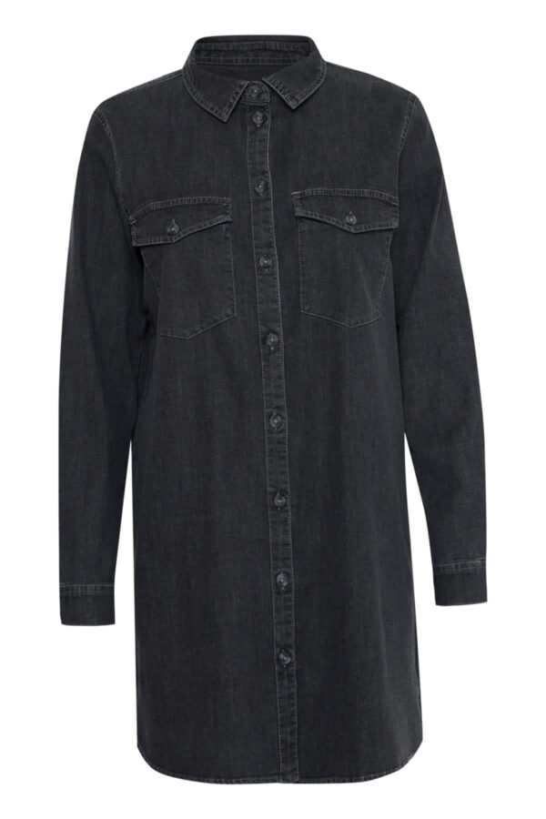 Tullamore Denim Dress Washed Black - Image 5