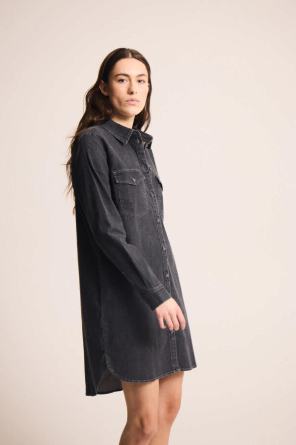 Tullamore Denim Dress Washed Black - Image 3