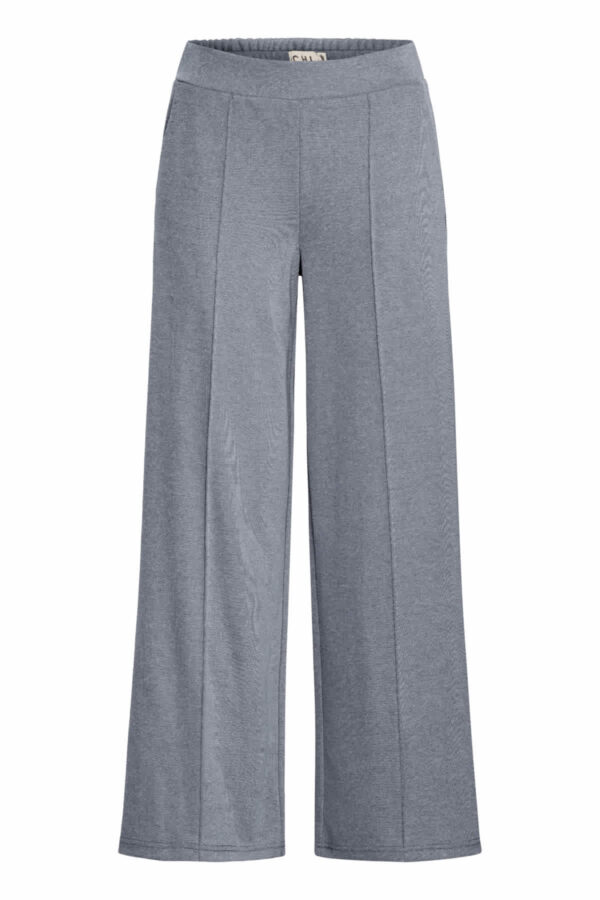 Kate Wide Leg Pique Pants Medieval Blue - Image 6