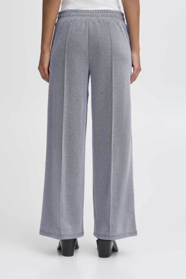 Kate Wide Leg Pique Pants Medieval Blue - Image 3