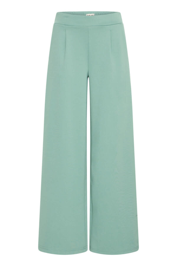 Kate Wide Leg Pants  Beryl Green