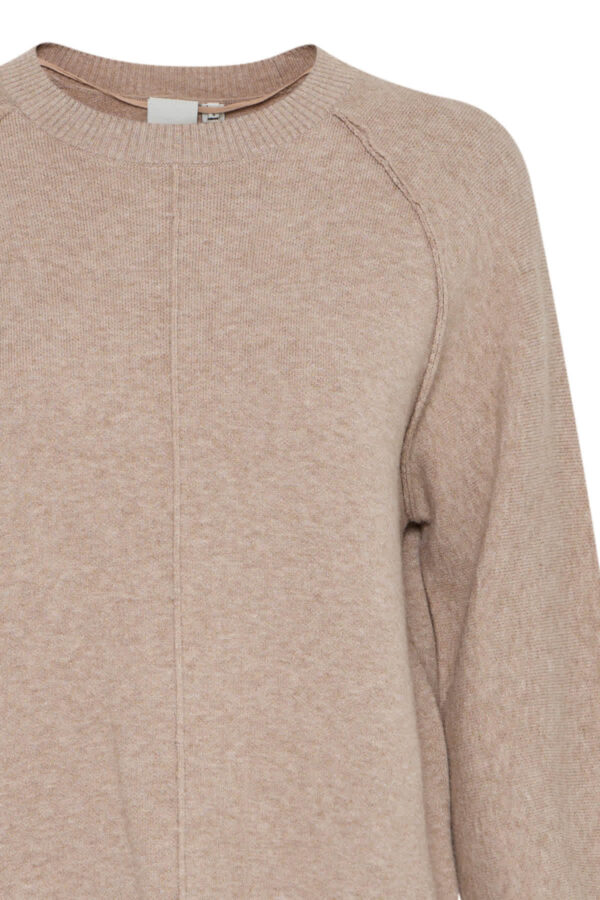 Balllia Oatmeal Cropped Jumper - Image 4