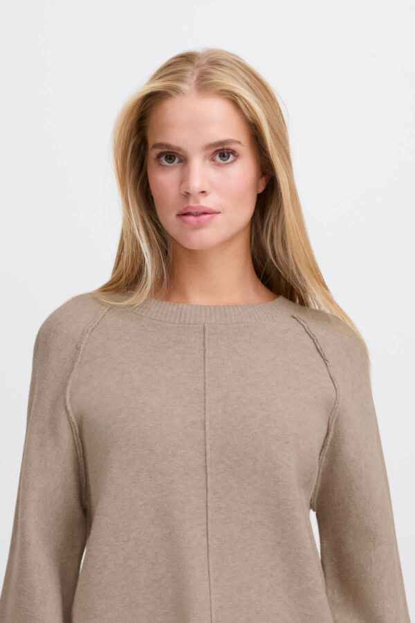 Balllia Oatmeal Cropped Jumper - Image 5