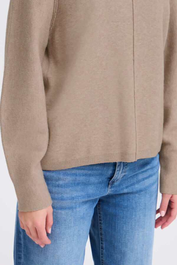 Balllia Oatmeal Cropped Jumper - Image 6