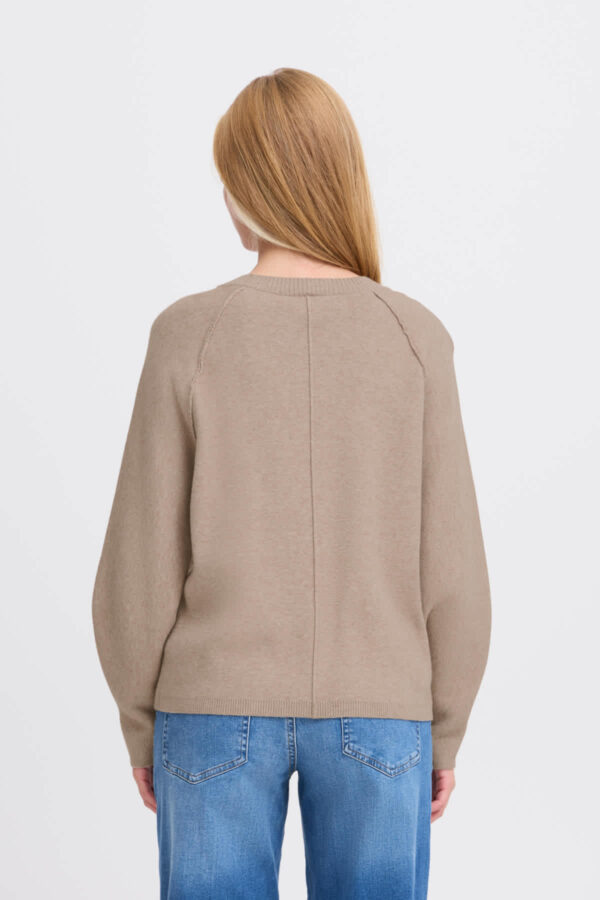 Balllia Oatmeal Cropped Jumper - Image 8