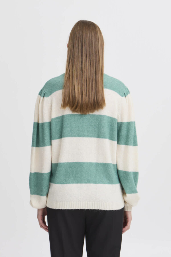 Dusty Stripe Jumper Beryl Green - Image 8