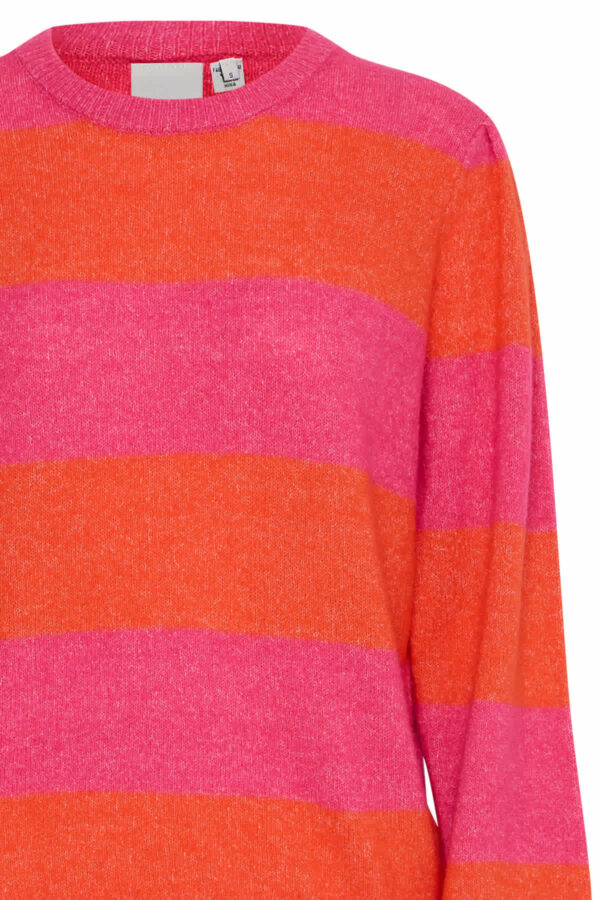 Dusty Stripe Jumper Pink Yarrow - Image 3