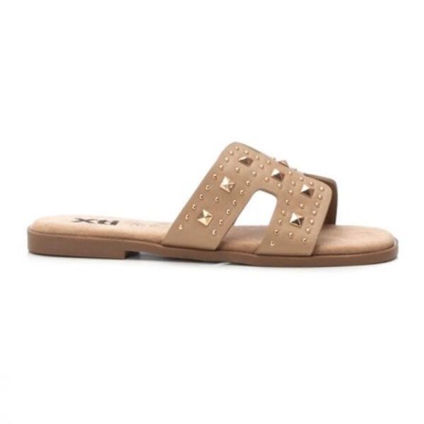 Thalia Stud Sandal Taupe