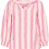 Hallie Stripe Blouse Pink - Image 3