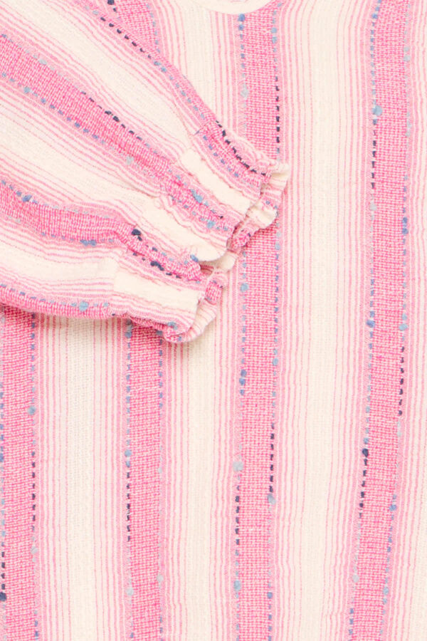 Hallie Stripe Blouse Pink - Image 5