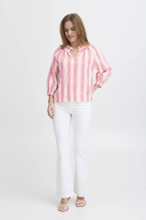Hallie Stripe Blouse Pink - Image 6
