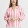 Hallie Stripe Blouse Pink