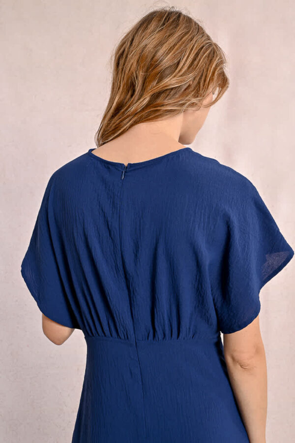 Petra Plunge Dress Navy - Image 3
