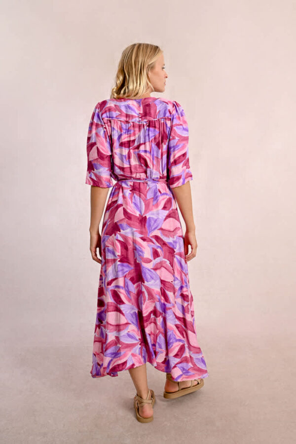 Luiza  Wrap Dress Pink Peoma - Image 5