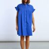 Abbey Smock Dress Royal Blue