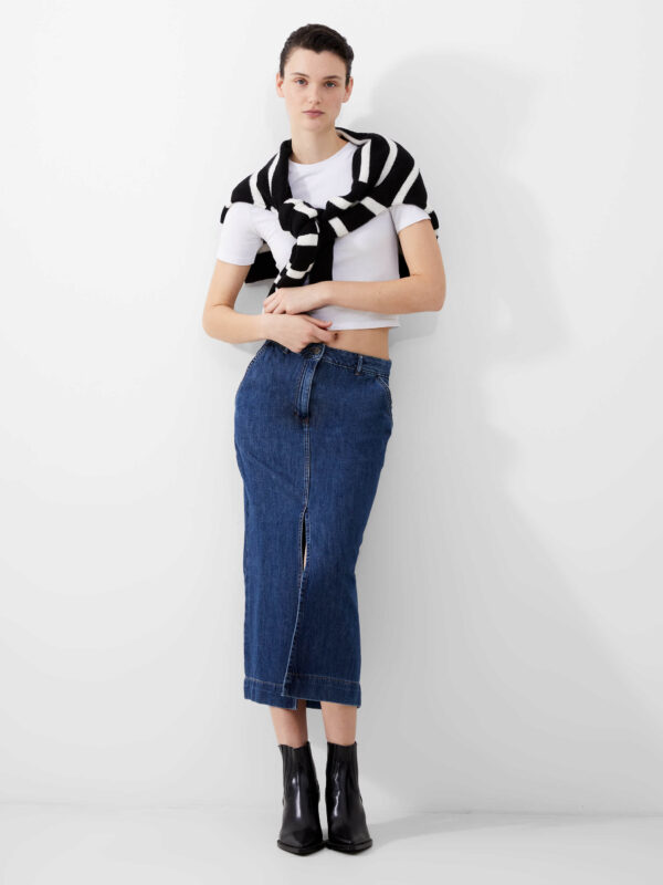 Denver Denim Midaxi Skirt Blue